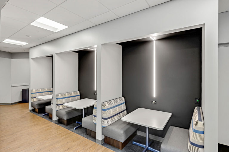 Modern commercial interior renovation by LAY Construction, focusing on office and business space upgrades.